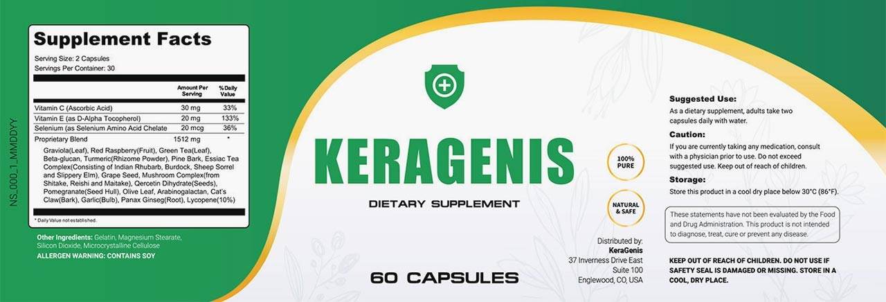 Keragenis Ingredients